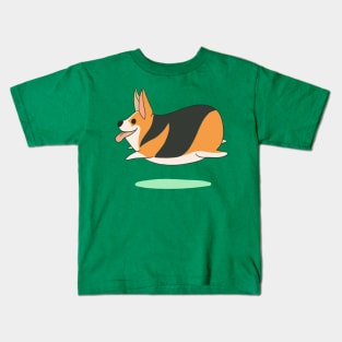 Jumping Corgi Kids T-Shirt